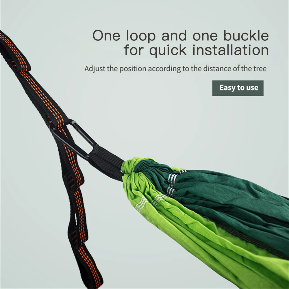 Set Hammock Strap Hanging Belt Super Strong Bind Daisy Chain Rope Tree Rope w/ Buckle for Tent Hammock 200*2.5cm