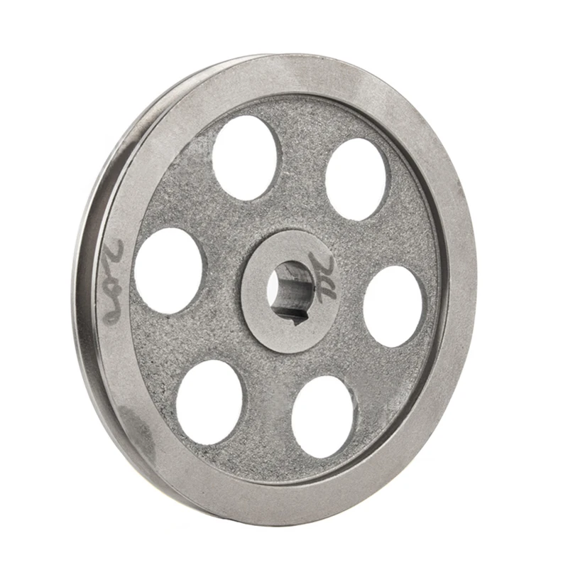 Puleggia A 5 Gole Per Cinghia Tipo A - Diametro Foro 14-28mm | In Alluminio Per Trasmissioni - Foto 4