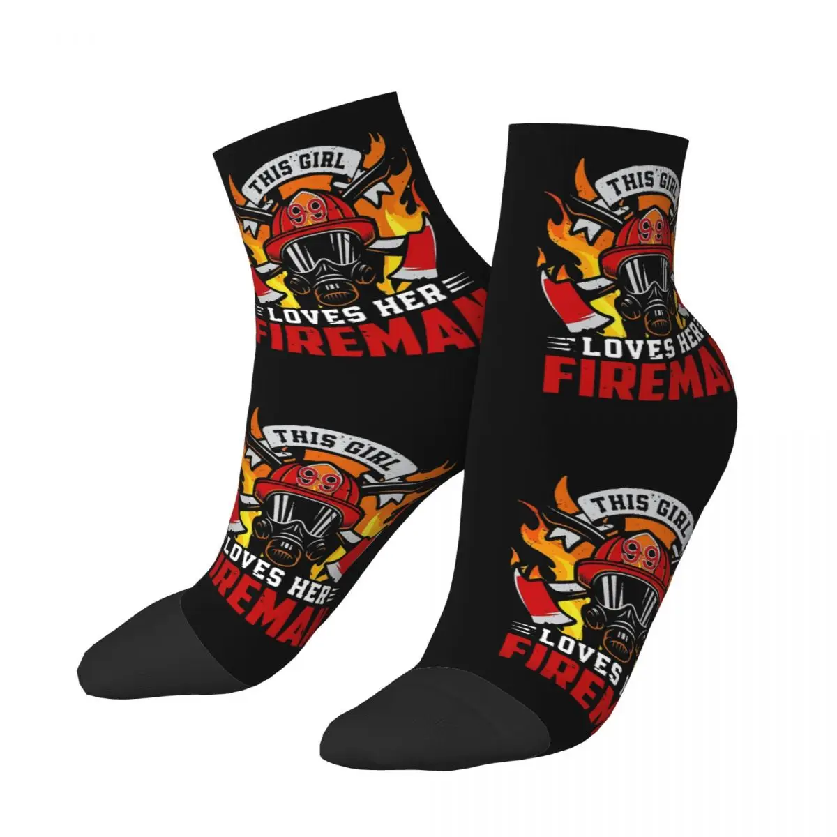 

Frauen Fireman Sam Hero Ankle Socks Male Mens Women Summer Stockings Harajuku