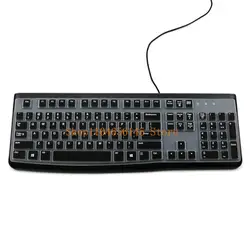 Dustproof Waterproof Transparent Silicone Keyboard Cover Protector (Black)