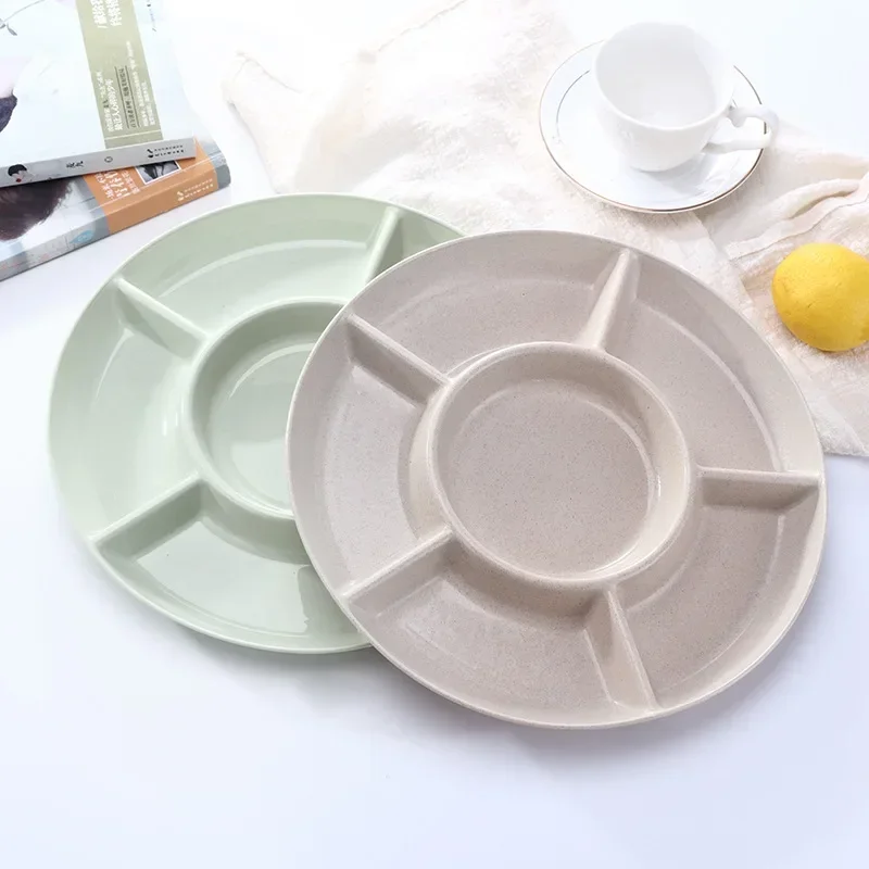 1Pc Food Storage Tray Nut Platter Candy Snacks Server Dish Divided Dried Fruit Snack Plate Appetizer Serving Platter For Party