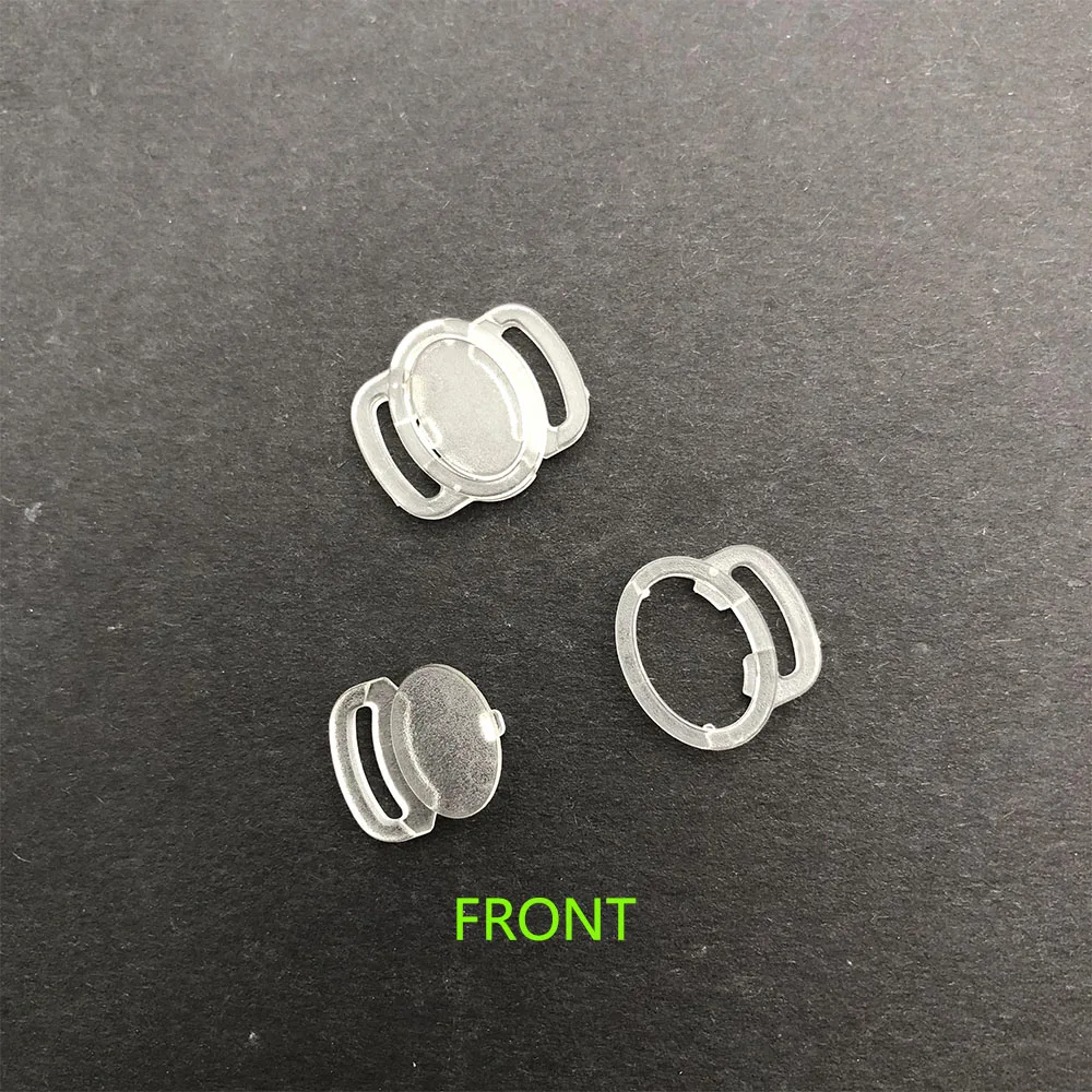 10mm Kunststoff BH Clip Bademode Clickers Bikini Schultergurte Anschlüsse Kleidungsstück DIY Zubehör – Detail 3