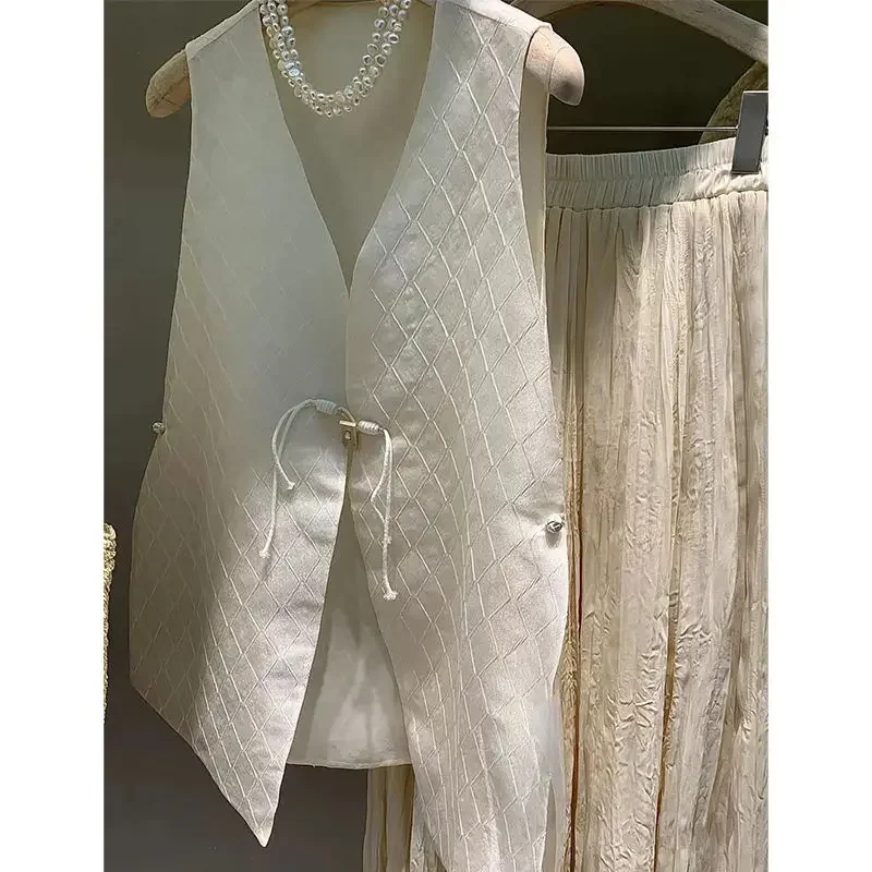 

Vintage Vest Women Clothing V-neck Sleeveless Tanks 2023 Ropa Mujer Chinese Style Tunic Chic Waistcoat Tops Chalecos Para Mujer