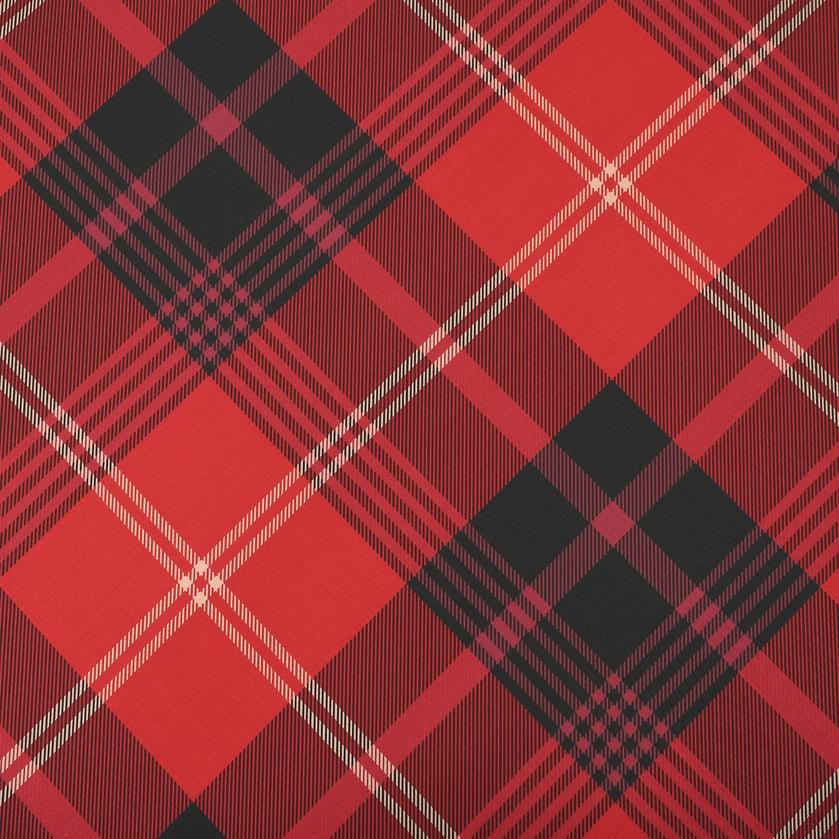 Weihnachtstischdecke, rot, wasserdichte Tischdecke, karierte Tischdecke, Weihnachtstischwäsche für Urlaubsdekoration, Küche, 229 cm x 137 cm – Detail 5