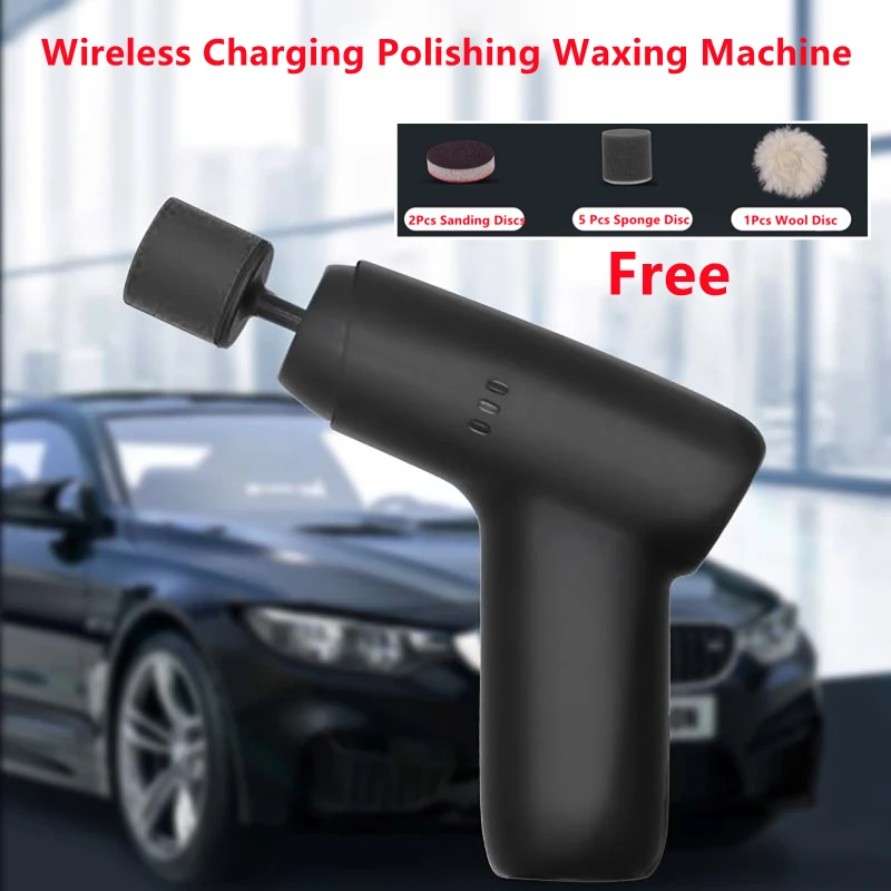 

Cordless Car Mini Polisher Wireless Polishing Machine Portable Car Detailing Waxing Tools Electric Cleaning Brush for Car Waxing