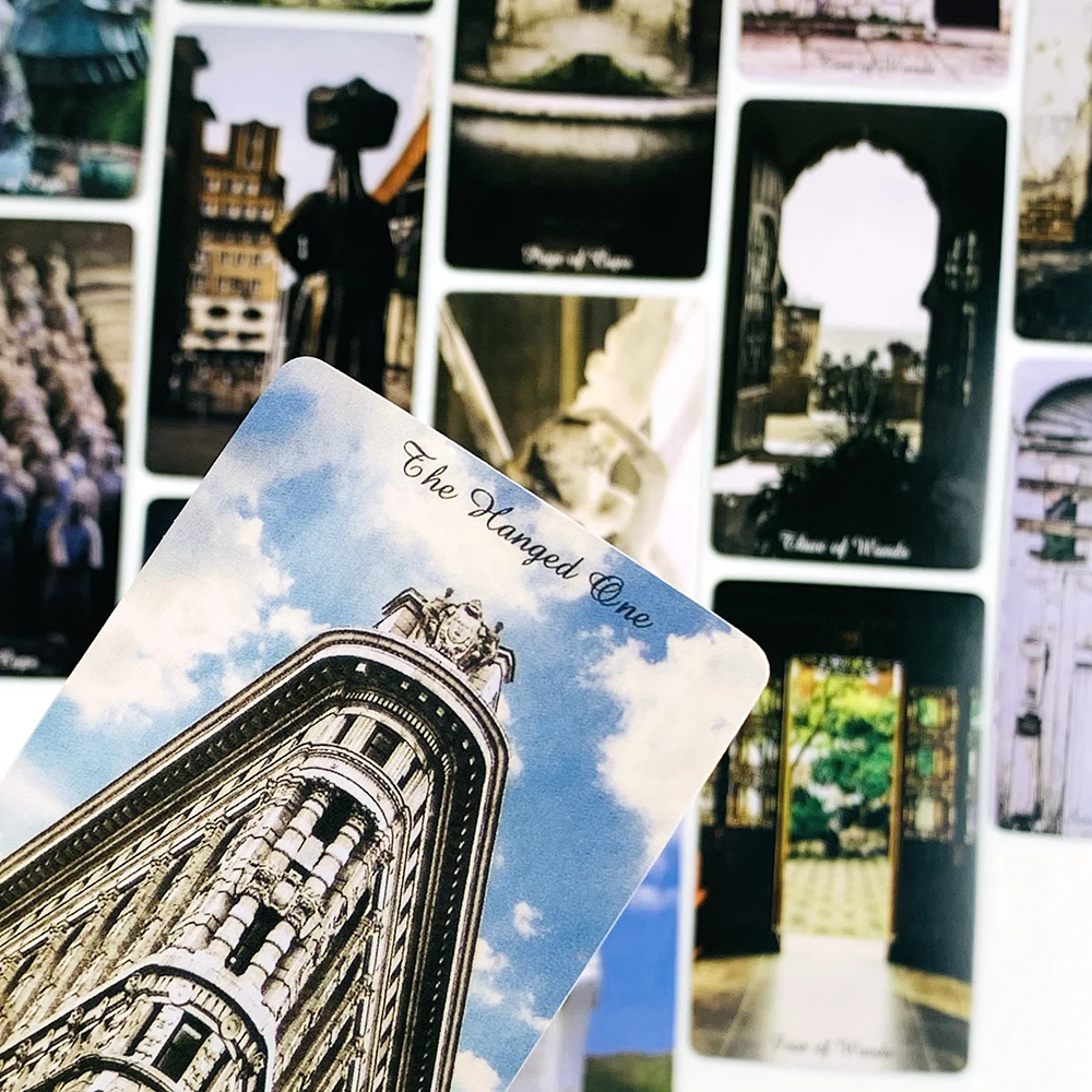 타로 카드 78장의 풍경 건축 스타일의 오라클 카드 게임, 영적 지도 및 수집가에게 적합