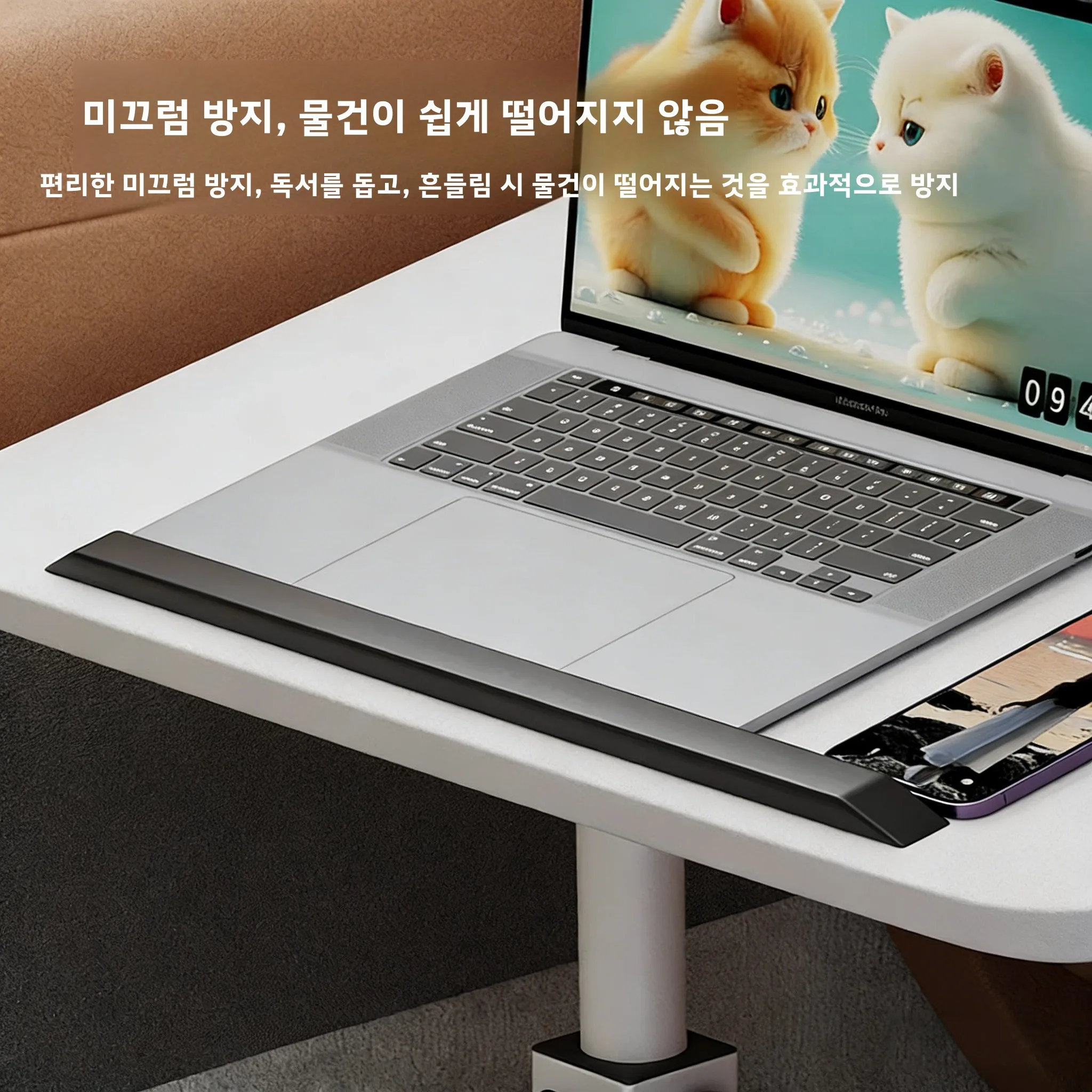 차량용 보조석 테이블 휴대용 접이식 테이블 식사 독서용 뒷좌석 높이 조절 가능 차량용 소형 바 카운터