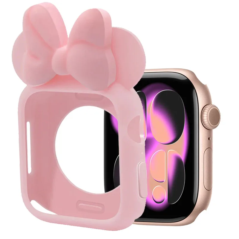 Stylish Cartoon Soft Silicone Protective Shell for Apple Watch - Bumper Cover