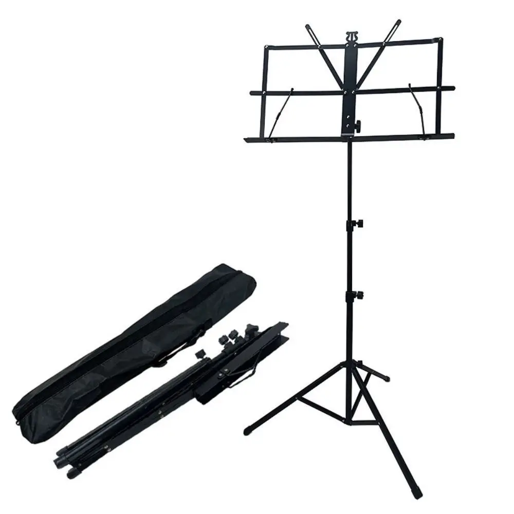 

Retractable Music Stand Metal Foldable Music Stand Holder Collapsible Lightweight Music Score Tripod Stand Students