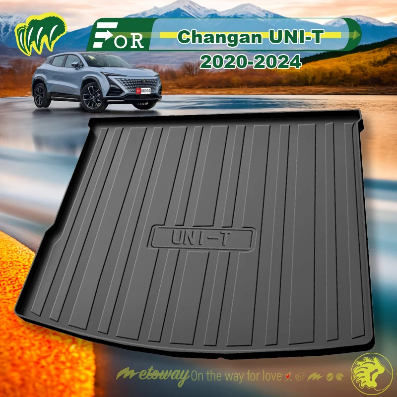 

For Changan UNI-T 2020-2024 Custom Fit Car Trunk Mat All Season Black Cargo Mat 3D Shaped Laser Measured Trunk Liners