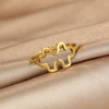 Dainty Ring Puzzle Ring Stainless Steel Autism Awareness We Just Fit Jewelry Valentine for Men and Women Art Line Trendy Jewelry 1