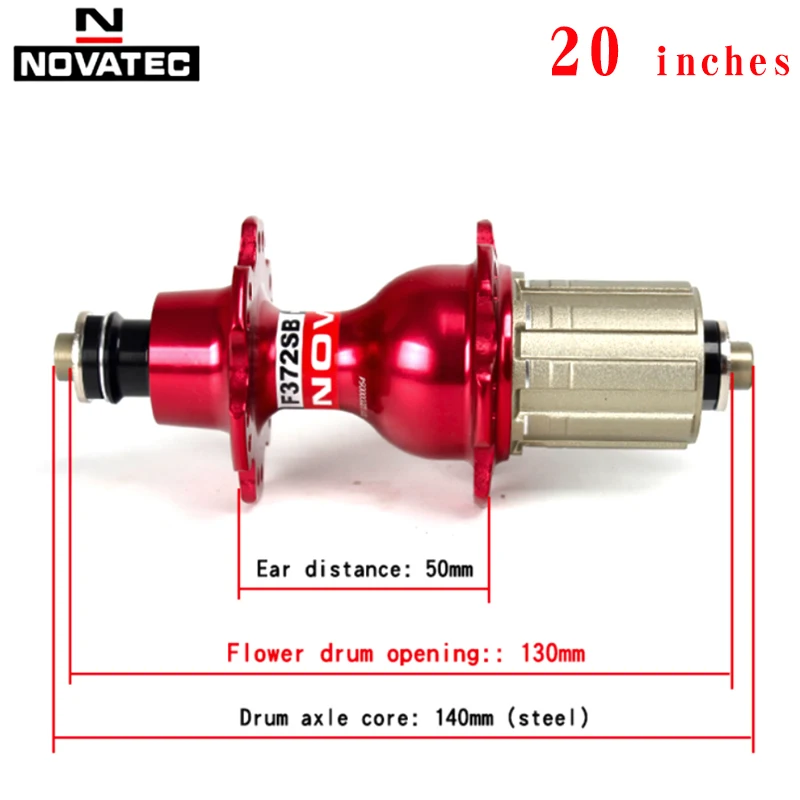 Bicycle Wheelset 20inch Novatec A271/F372SB V Brake 451 406 4bearing 7-11speed 20 24H Aluminum alloy Folding bike wheels