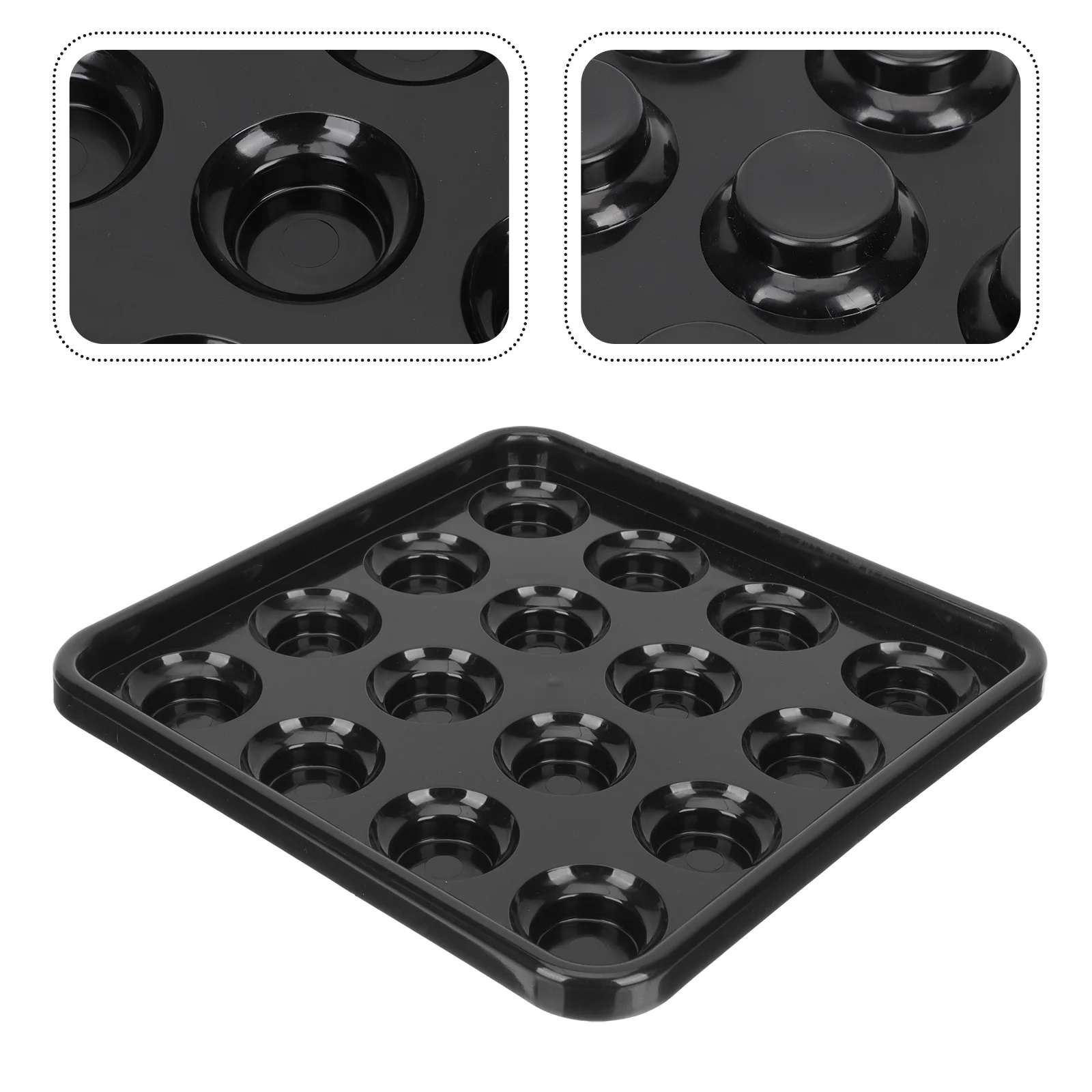

Billiards Tray Ball Storage Pool Table Accessory British Snooker Clear Bins for Organizing
