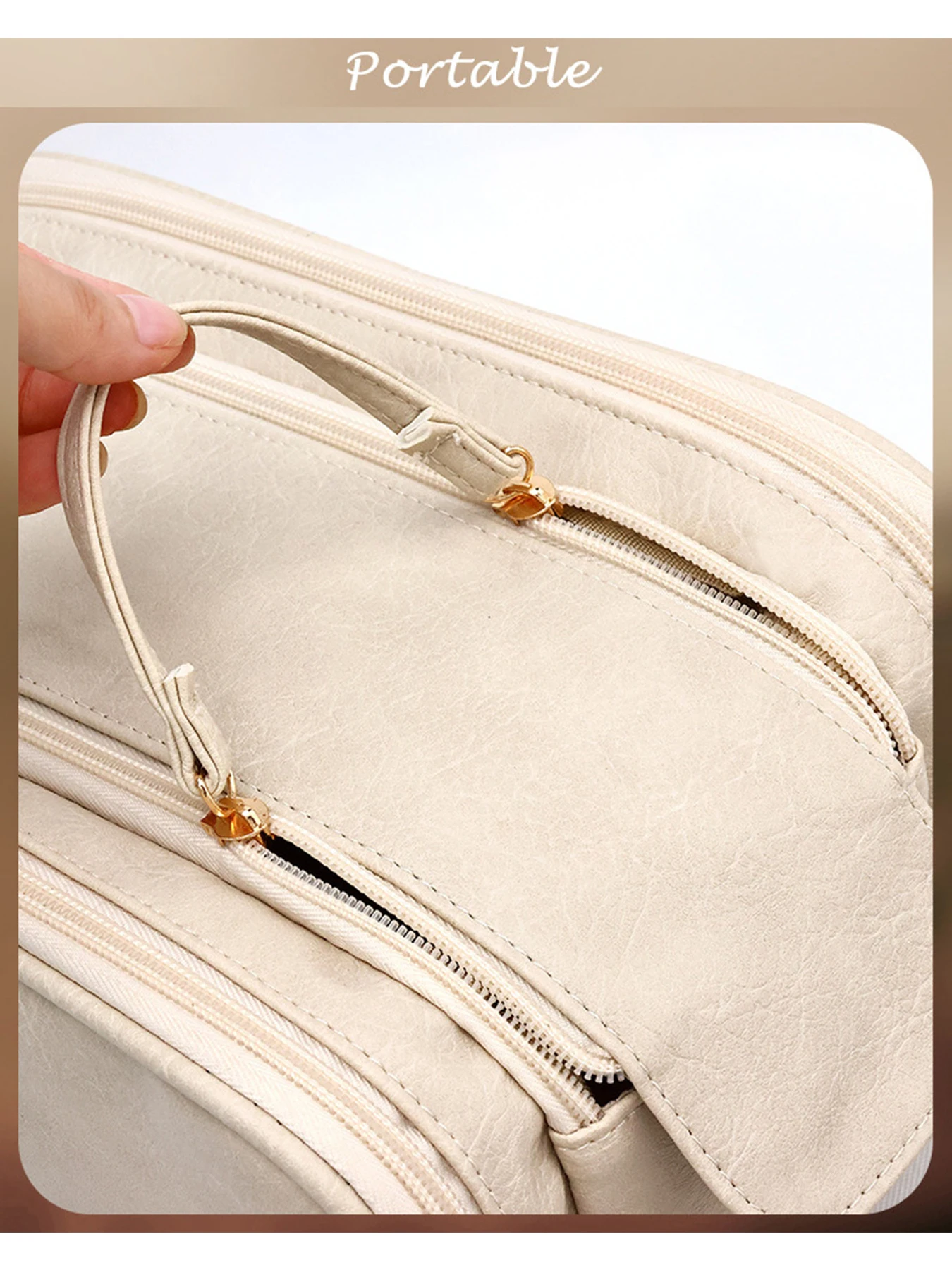 Men's Premium Waterproof Toiletry Organizer in PU Leather