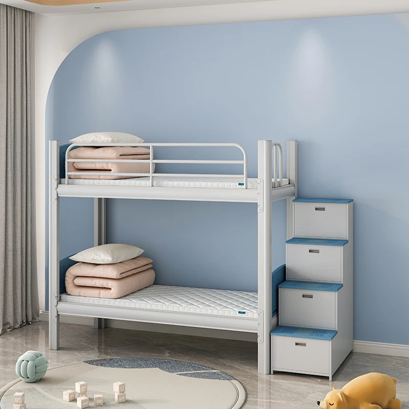 thumbnail image 1 of Literas superiores e inferiores Camas con estructura de hierro engrosadas Dormitorio de estudiantes Camas altas y bajas Personal, 1 of 4