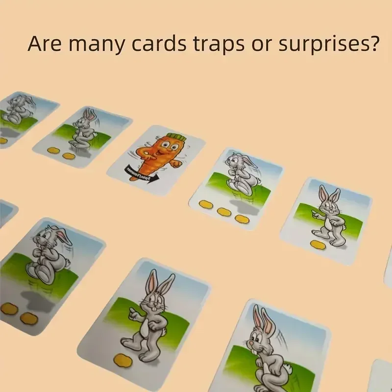 Funny Bunny Game, Tortoise Bunny Trap Competitive Board Game Interactive Educational Multiplayer Hare Trap Game Family Game 4