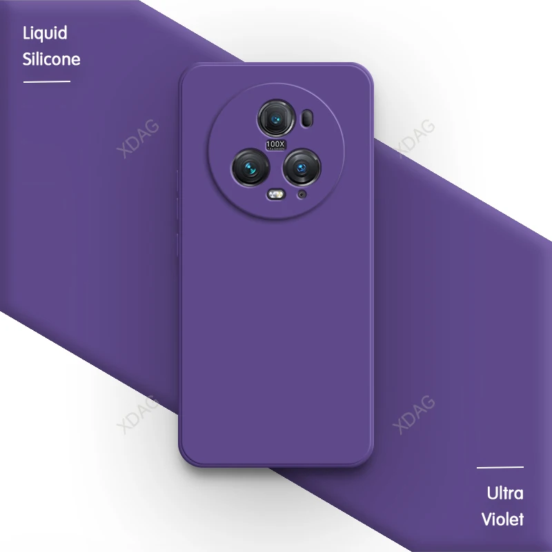 Premium Shockproof Liquid Silicone Case with Lens Protection for Huawei Honor Magic Series