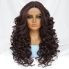 Black Brown Curly Wig Synthetic Lace Front Wigs For Women Blonde Orange Female Lace Wig 13X4.5X1 Cosplay Hair Daily Use 1