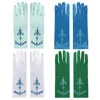 Girl Elsa Coronation Gloves Brocade Long Finger Mitten 24cm Sequins Printed Clothing Children Party Costume 1
