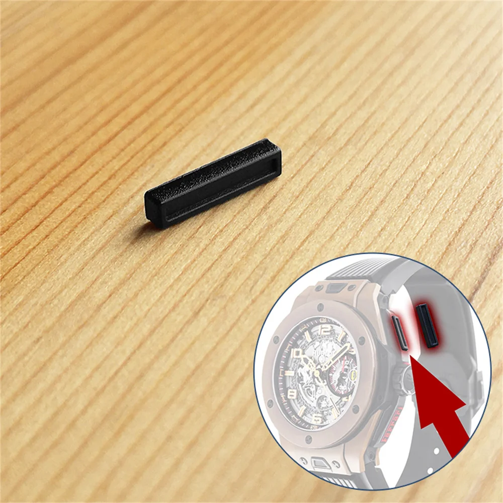 Adesivo Pusher In Gomma Per Hub Hublot Big Bang Ferrari Unico 45Mm Watch 401 Button