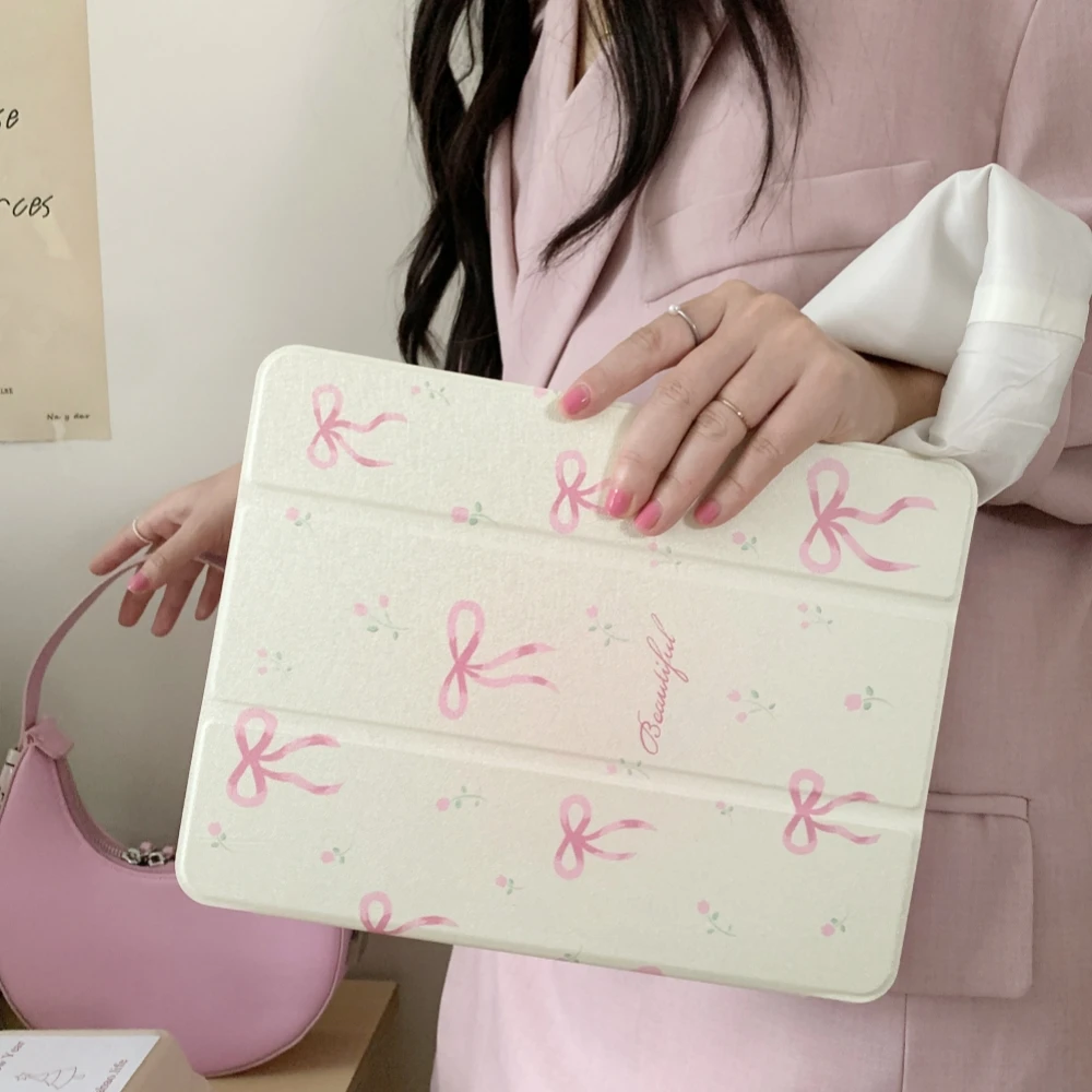Little Pink Bow Tablet Case For Apple iPad