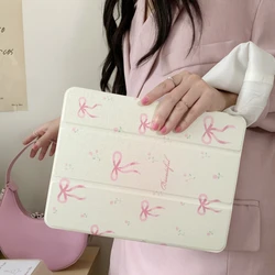 Specchio a Bows Chic Rosa Custodia per Tablet per iPad - Protezione Elegante per Tutte le Taglie