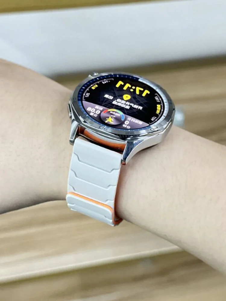 Magnetic Silicone Loop Strap - 22mm/20mm Watch Band Replacement Accessories