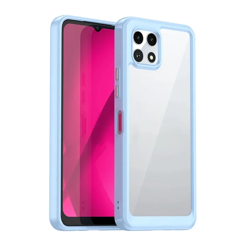 Transparent Colorful TPU Protective Phone Case - Clear Shell Cover