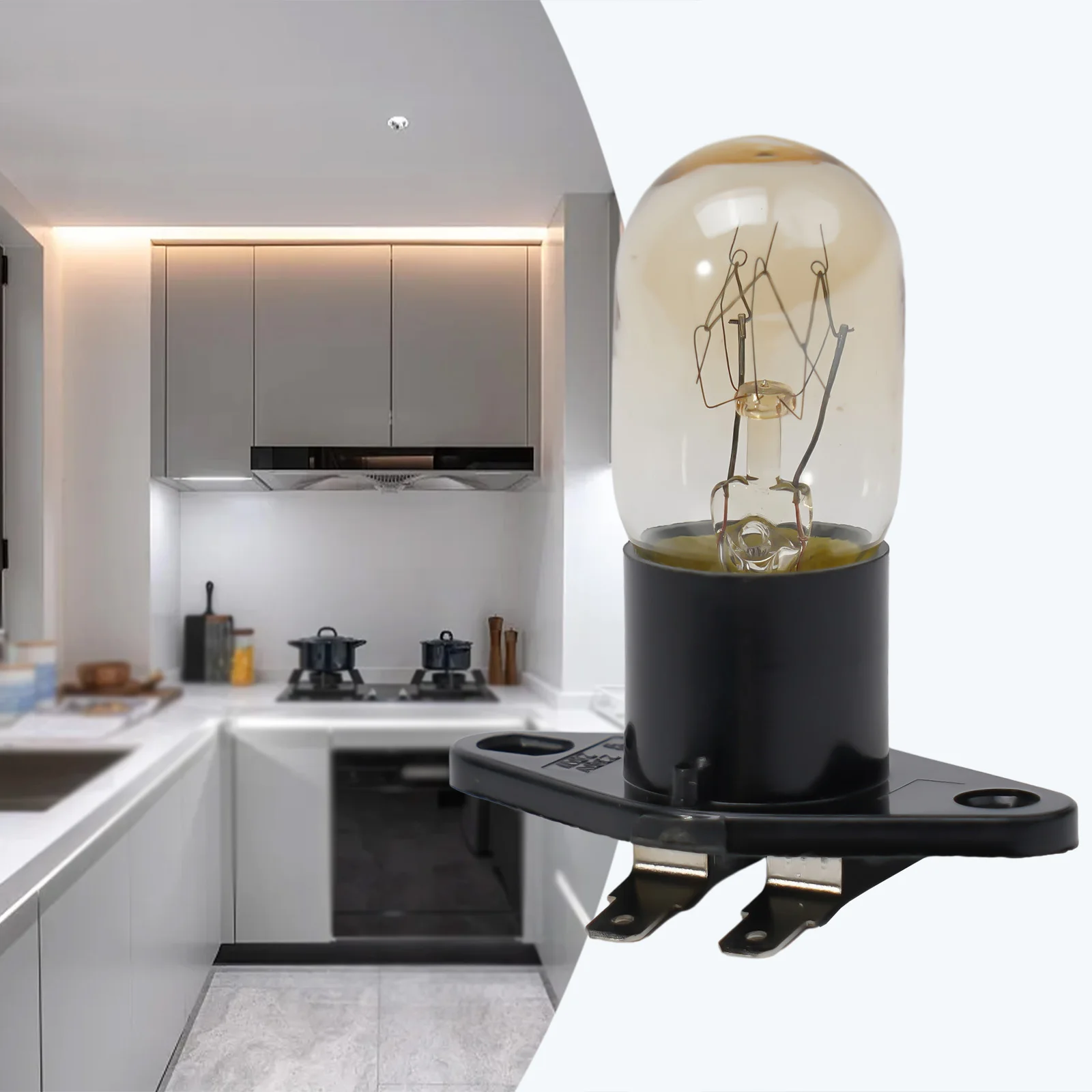 

1Pcs Microwave Ovens Light Bulb Lamp Globe 250V 2A Fit For Midea Microwave Oven Bulbs Kitchen Supplies New 2022 High Qaulity