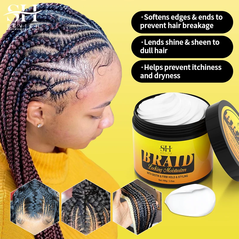 Traction Alopecia Styling braid gel hold moisturizer Hair Shaping Cream Anti Break Hair Wax Anti Hair Loss Hair Care 3