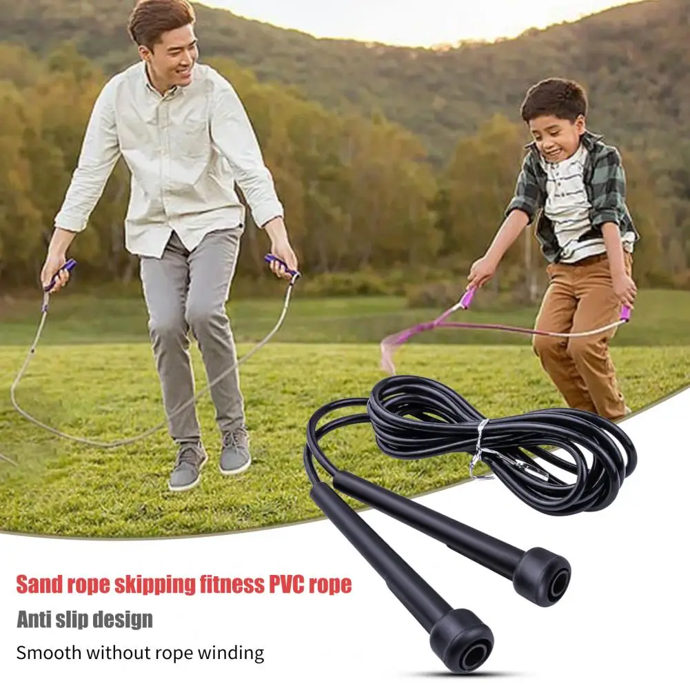 Jump Rope Tear Resistant Training Jump Rope Plastic Handle Anti Winding Skipping School