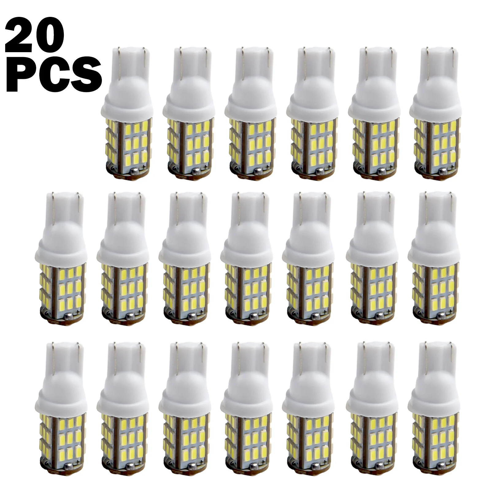 Trailer Light Bulb T10 Lamp Bead 12V DC 20 Pcs/set 50000H 5W Auto Parts Car Accessories RV Camper LED Practical