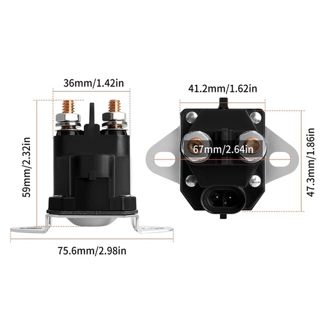 thumbnail image 2 of Starter Solenoid 04781700 For Ariens Gravely Zoom IKON 2 of 14