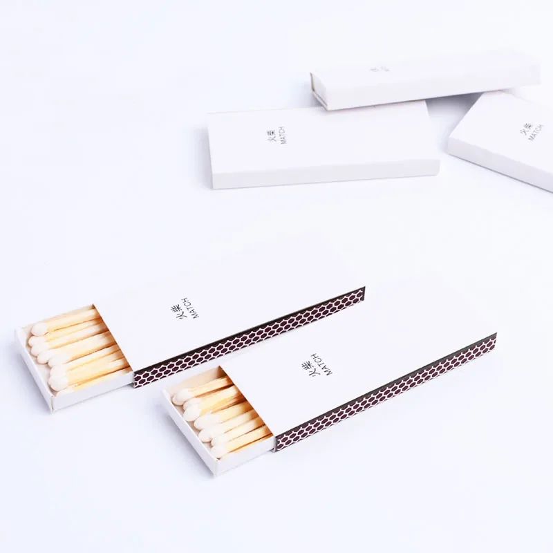 50 Boxes Colored Wooden Matches Men's gadgets Long Advertising Birthday Candle Baking Shop Hotel Match Camping Survival Mini Box