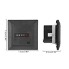 Accurate HM-1 Timer Square Counter Digital 0-99999.9 Hour Meter Hourmeter Gauge 0.3W AC220-240V / 50Hz 6