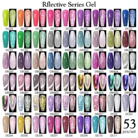Mtssii 78 Colors Reflective Glitter Gel Nail Polish Set Laser Cat Magnetic Gel Semi Permanent Varnish Nail Art Manicure Kit 2