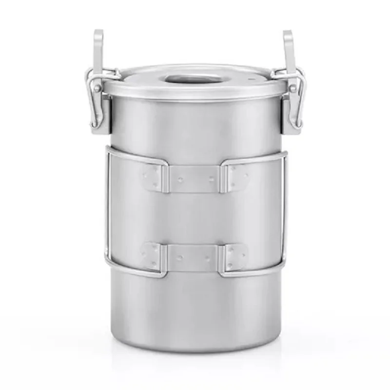 Keith Ti6300 Multifunctional Outdoor Camping Rice Cooker Titanium Pot Set Hiking Travel Picnic Cooking Pot 2