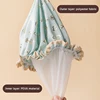 Waterproof Shower Cap Double Layer Elastic Shower Hair Cover Women Supplies For Kitchen Bathroom Shampoo Caps Bathing Hat 5