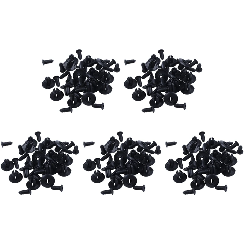 

100 Pcs 8Mm X 20Mm Car Buckle Black Seal Clips