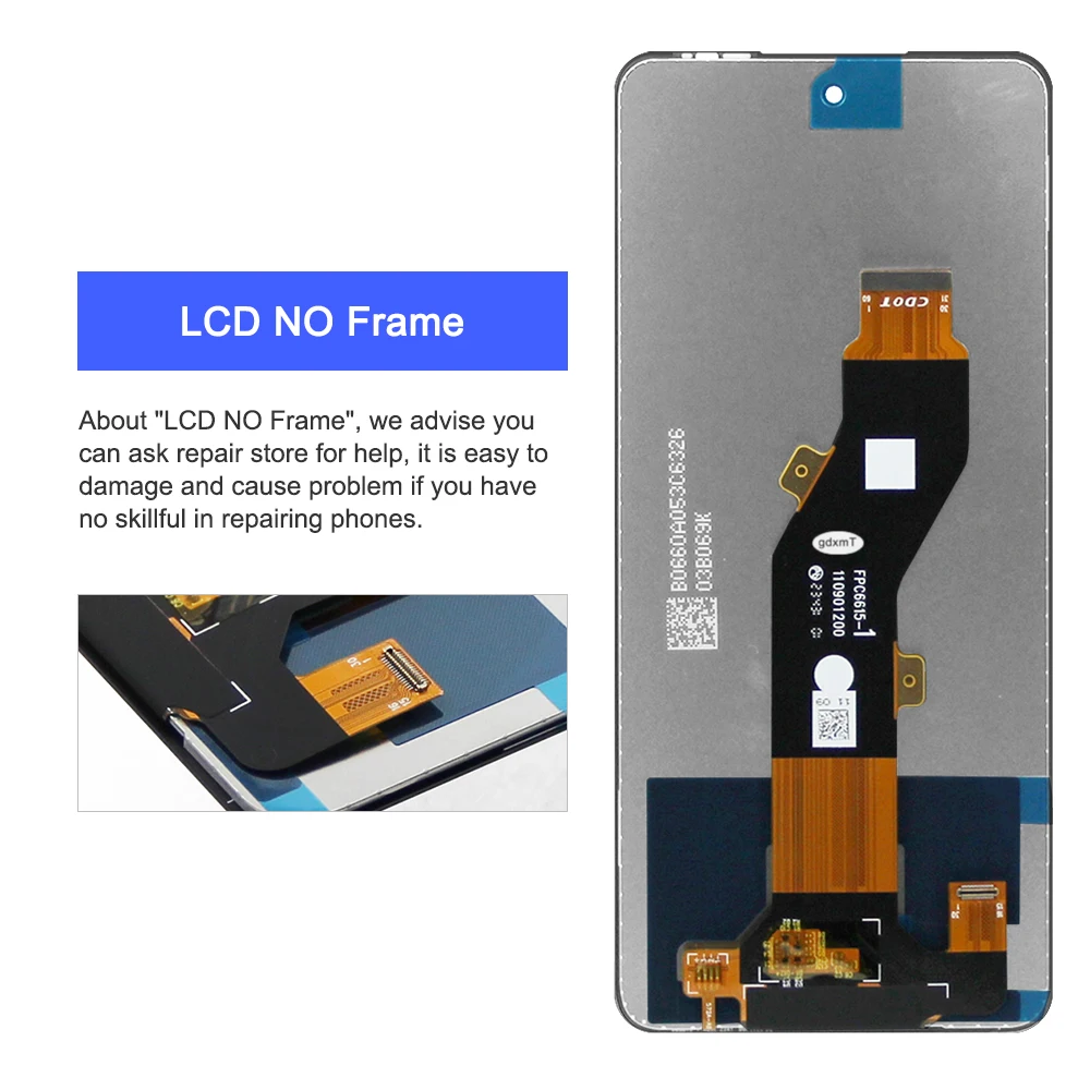 6.6'' LCD For Infinix Smart 8 Screen Replacement For Smart8 X6525