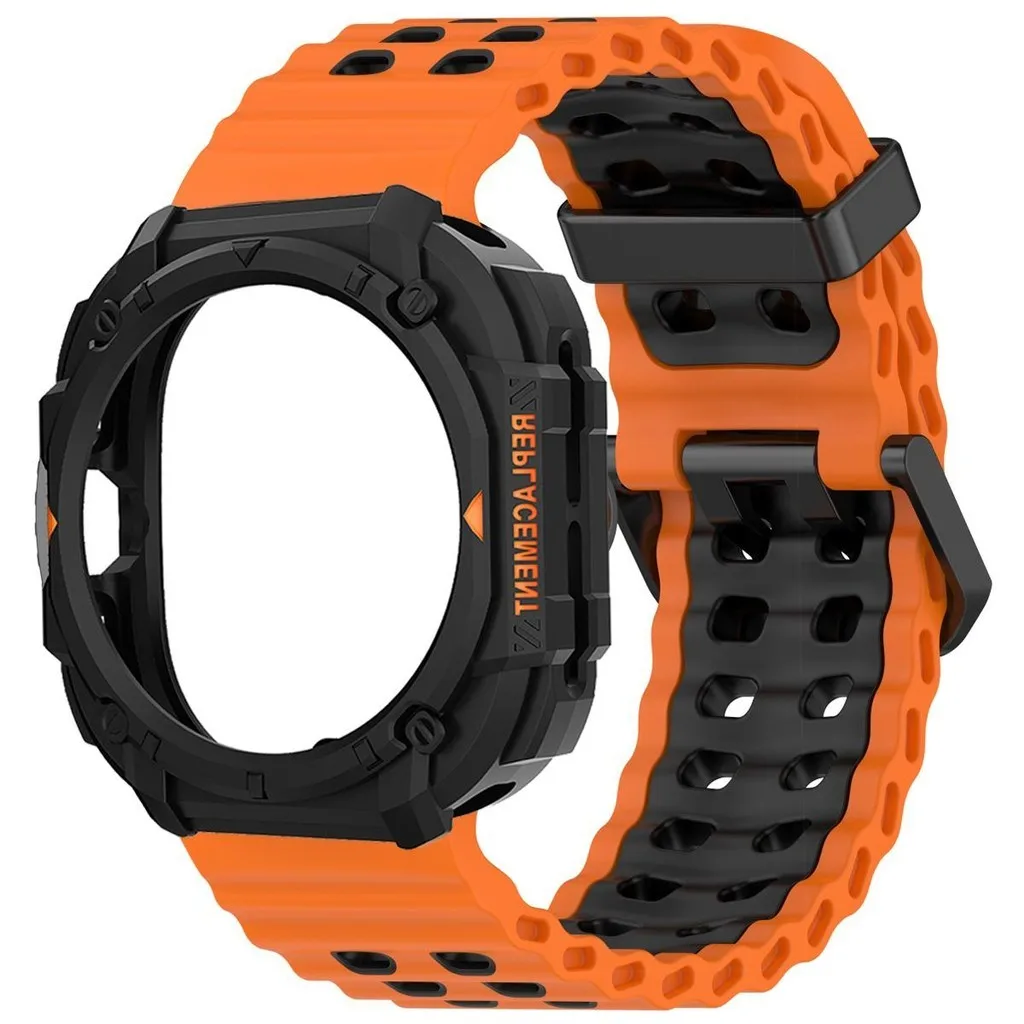 Premium Silicone Sport Band & Protective Case for 47mm Smartwatch - Durable Strap & Bracelet Cover