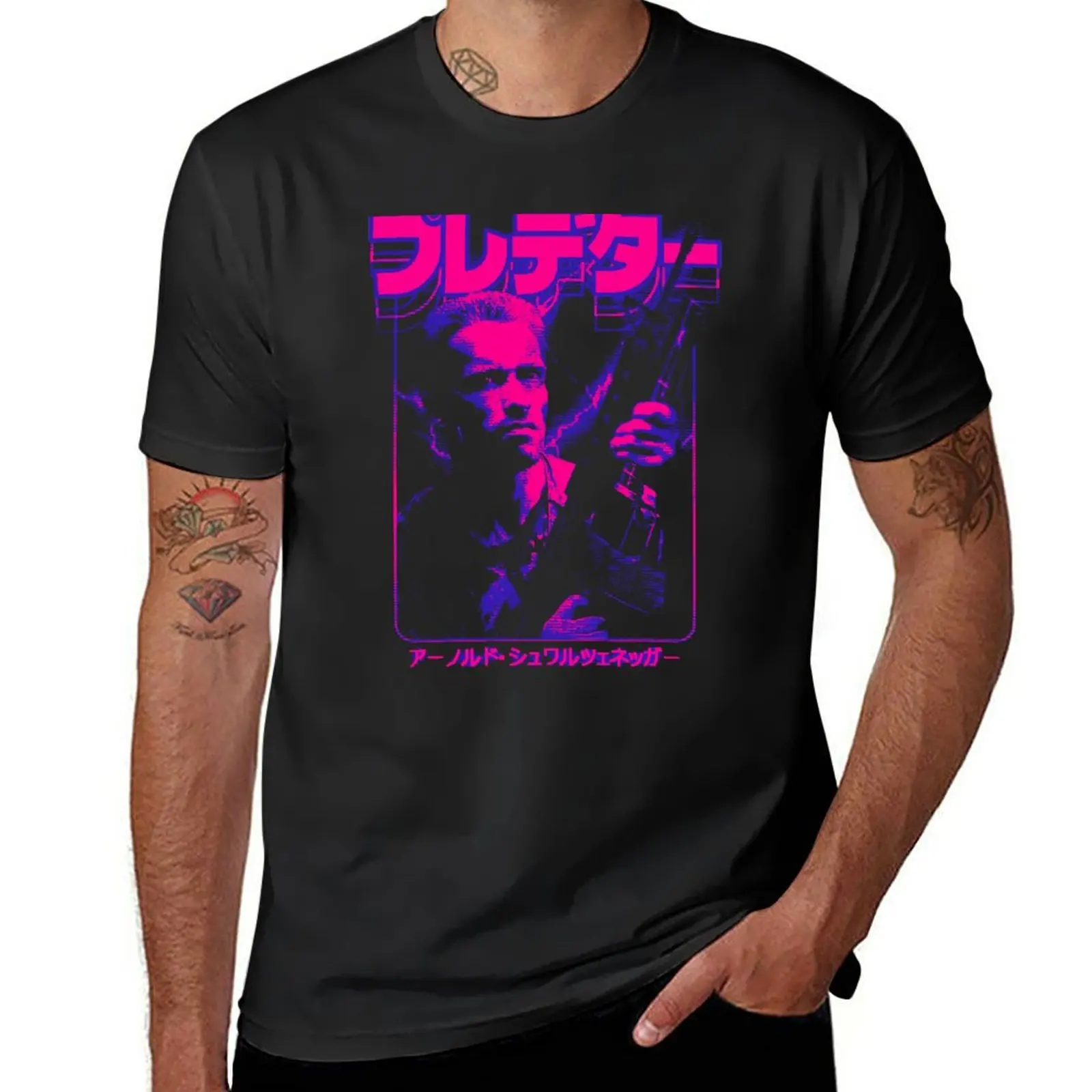 

New Predator: Alan Schaefer T-Shirt black t shirts quick drying t-shirt boys animal print shirt graphic t shirt tshirts for men