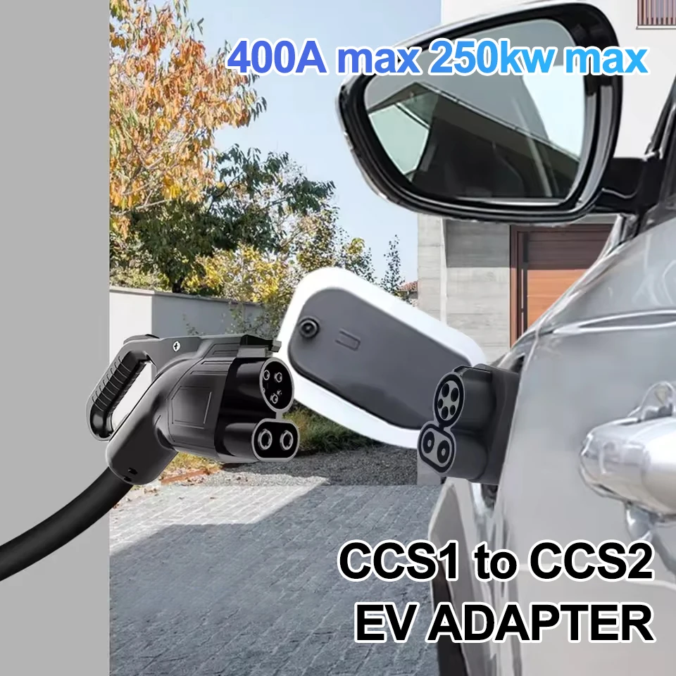 XIMA 250kw MAX CCS1 to CCS2 EV electric vehicle charger DC 1000V 400A fast EV charging adapter support Type1 to Type2