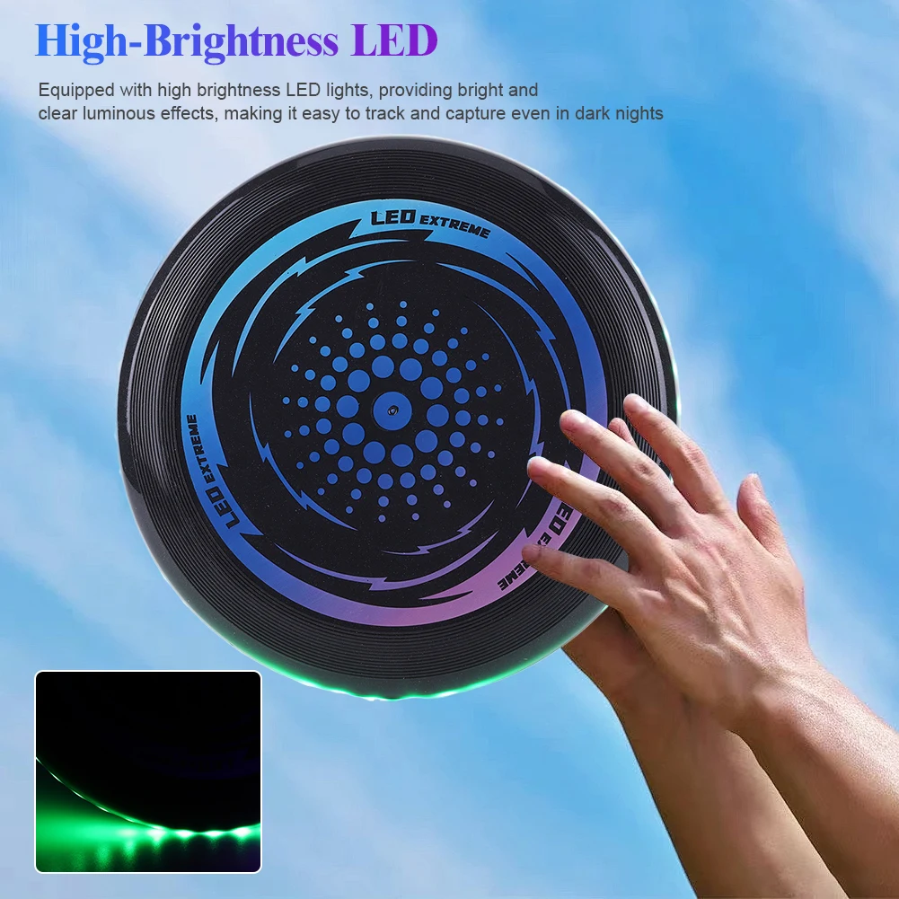 LED Flying Disc 49LEDs Flashflight Light Up Flying Disc for Boys Girls Kids Adults