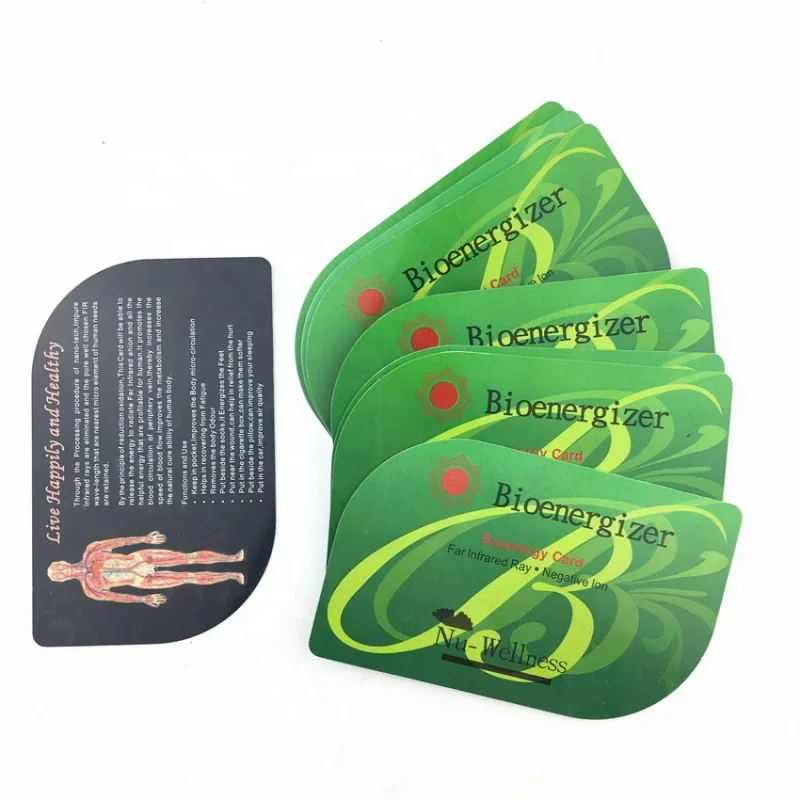 Custom hoonni body care bio energy card negative ion card negative ion terahertz energy