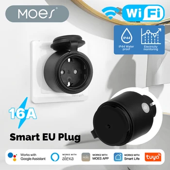 MOES WiFi Smart Plug EU 16A 1
