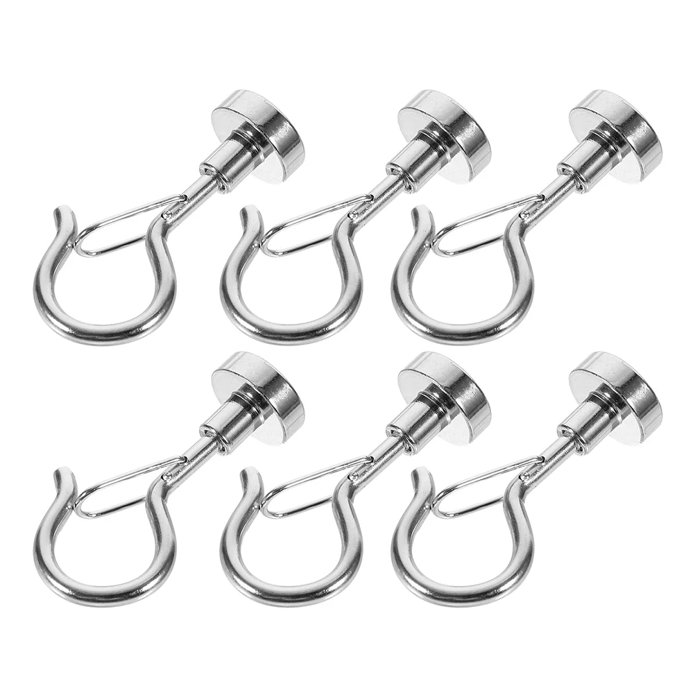 

6pcs Heavy Duty Magnetic Hanger Magnetic Hooks Refrigerator Hooks Hanging Hooks