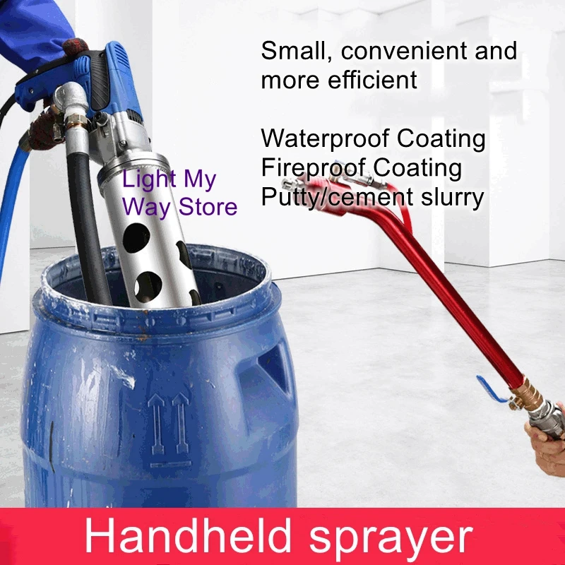 Small electric multi-function cement mortar paint waterproof coating putty powder spraying machine тени для бровей divage waterproof brow powder set 02