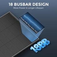 Panneaux solaires rigides RVPOZWER 18BB, cellules mono N-Type, haute efficacité 24,2 %, puissance photovoltaïque pour maison, camping-car, ferme, extérieur, hors réseau, voyage, camping, haute performance 200W/400W/800W 2