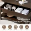 Lift Top Coffee Table with Hidden Compartment and Storage Shelf, Rising Tabletop Dining Table for Living Room Reception Room 6